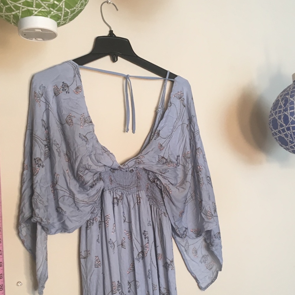 🦊 Prarie Flower Wispy Blue Dress/ Cover Up